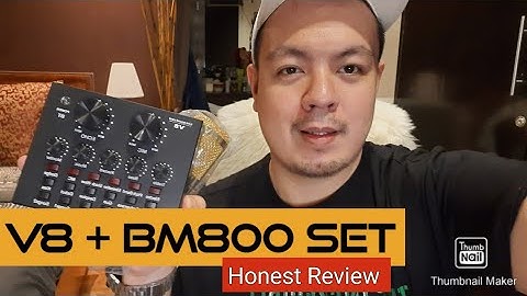 V8 sound-card and BM800 condenser mic set purchased from Tiktok - honest review