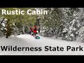 Michigan Rustic Cabin - Wilderness State Park - Winter - Waugoshance Cabin.