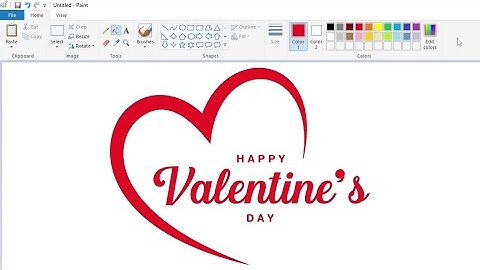 How to draw the Happy Valentine