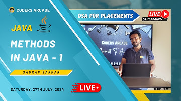 Java Live Sessie 14 || Methoden in Java Deel 1 || DSA Plaatsingsreeks || Coders Arcade