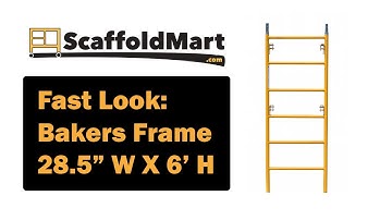 Scaffold Frame - Narrow Bakers Style - Fast Look