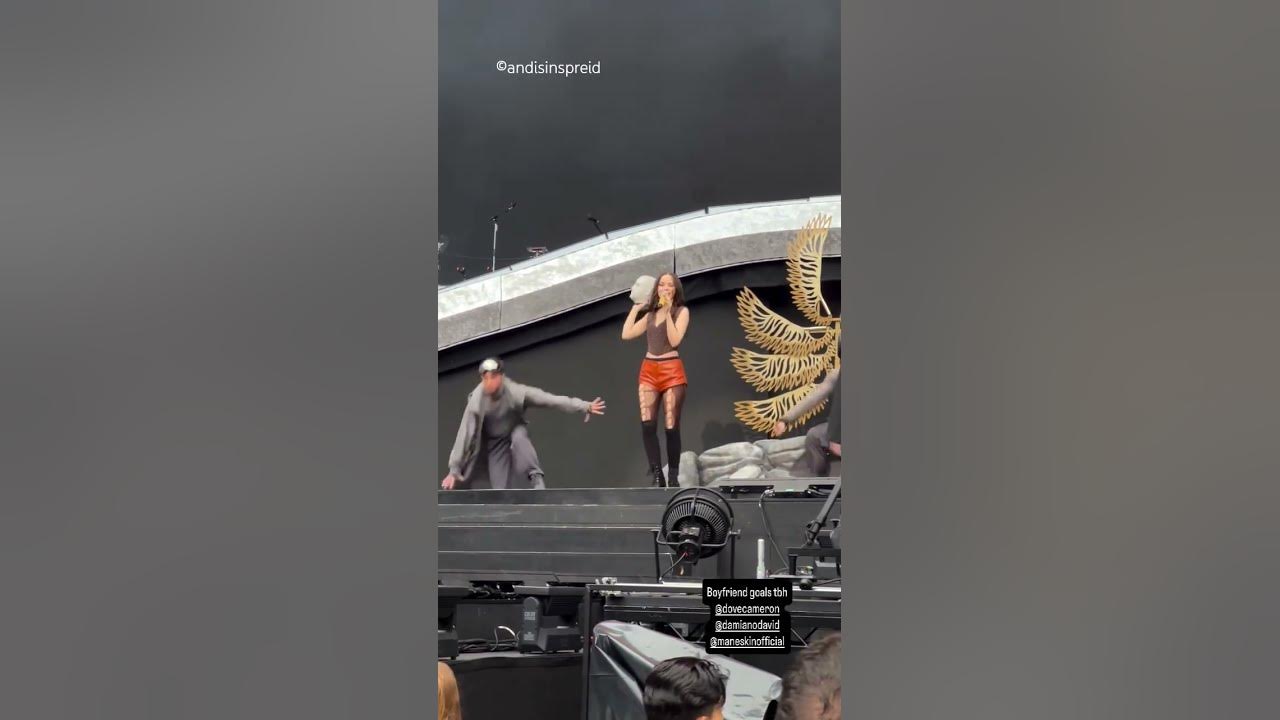 Damiano David😂Dove Cameron🗣️Liverpool 24/06/2025
