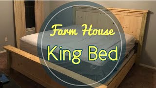 How To Build A King Bed |DIY Farmhouse Bed Frame