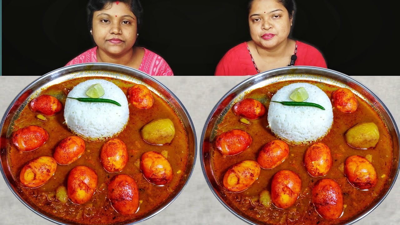 MASALA EGG CURRY RICE EATING CHALLENGE // INDIAN FOOD // food family & more 