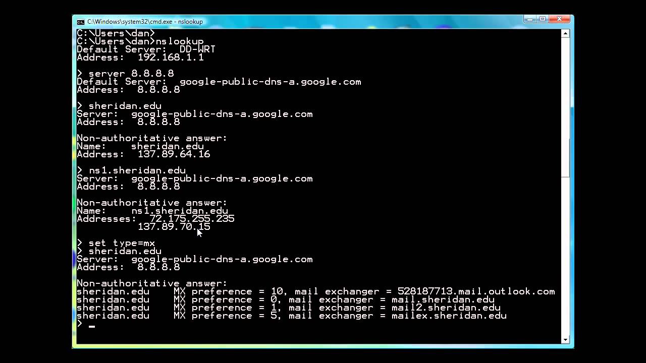 assign dns name to ip address