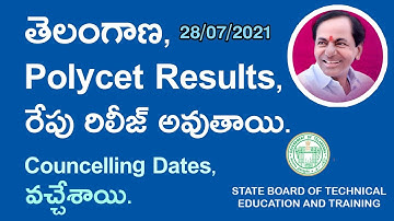 TS POLYCET 2021, RESULTS RELESE TOMMOROW, TELANGANA POLYCET 2021, RESULTS, Ts Polycet Councelling