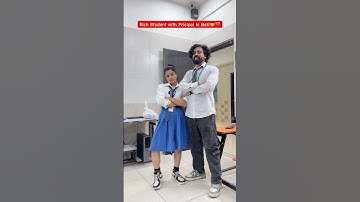 Rich Student with Pricipal ki Beti🤝❤️ #shorts #teratrigun #richstudent #principalkibeti