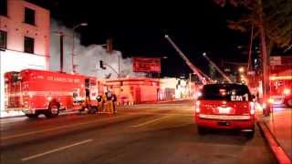 Structure Fire On Skid Row In Downtown Los Angeles Ca