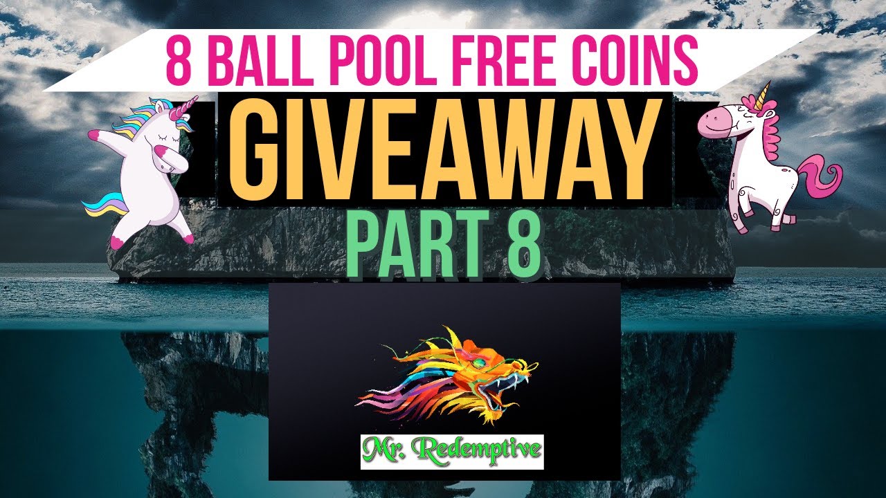 8 Ball Pool Unlimited Coins Giveaway LIVE Read Description Unique