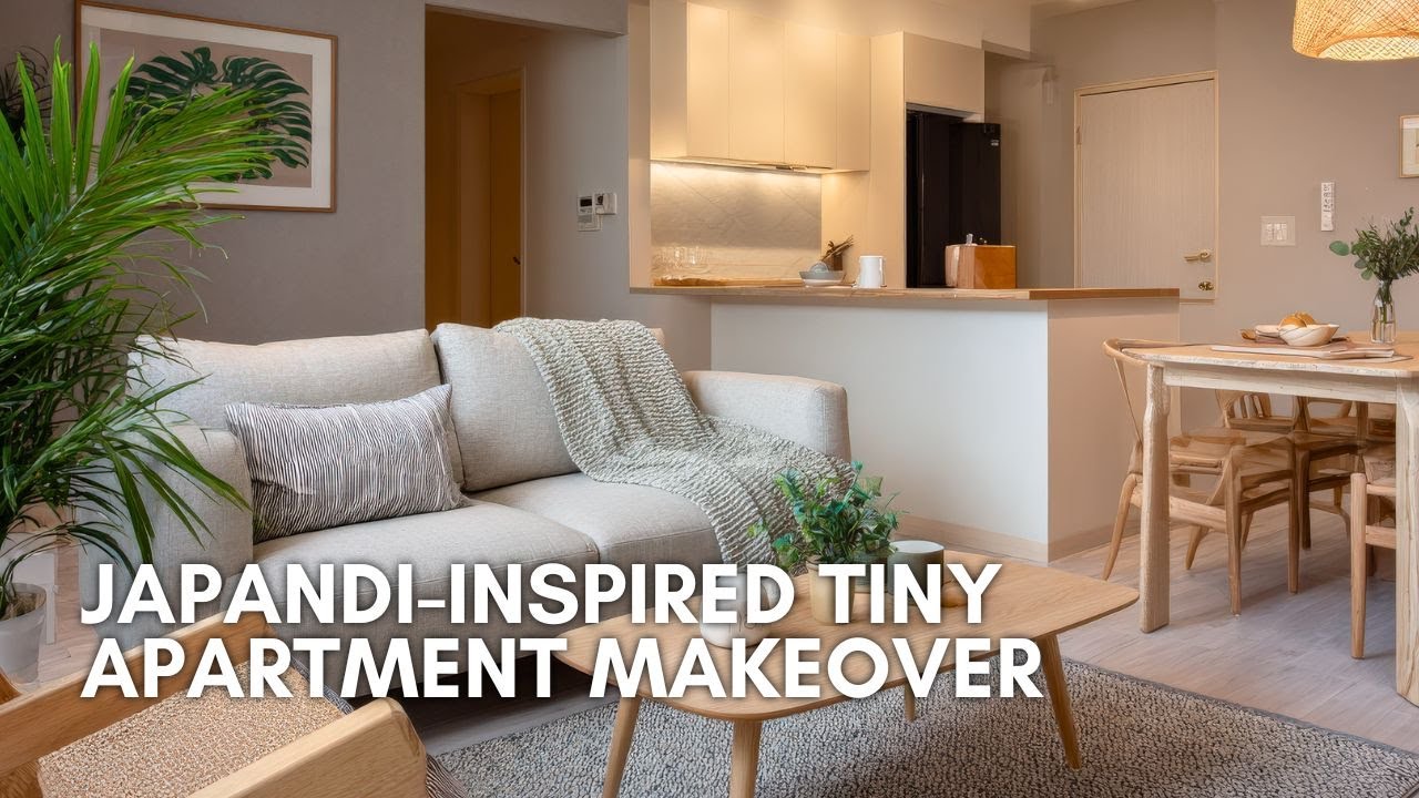 Japandi-Inspired Tiny Apartment Makeover | Smart, Elegant Design for Stylish Minimal Living