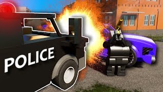 EXPLOSIVE POLICE CHASE!  Brick Rigs Multiplayer Gameplay  Lego Cops and Robbers