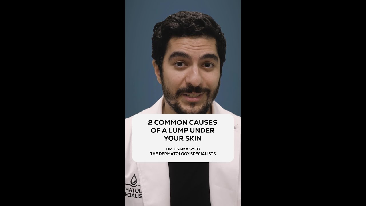 2 Common Causes Of A Lump Under Your Skin