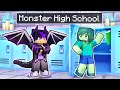 New DRAGON At Monster HIGH SCHOOL In Minecraft!