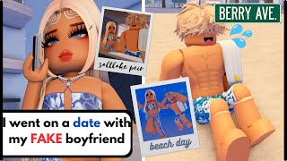 Me and my FAKE BOYFRIEND got STOOD UP!! | VLOG 5 | ROBLOX berry avenue