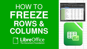 Keep Headers Visible in LibreOffice Calc (Freeze Rows & Columns)