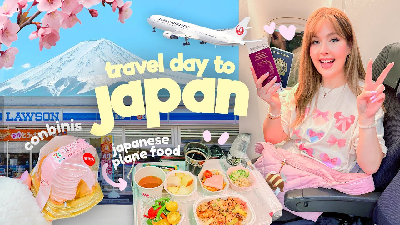 EPIC JAPAN TRAVEL DAY 🇯🇵 We Flew 14 HOURS with Japan Airlines to Tokyo | Conbinis & First Night!