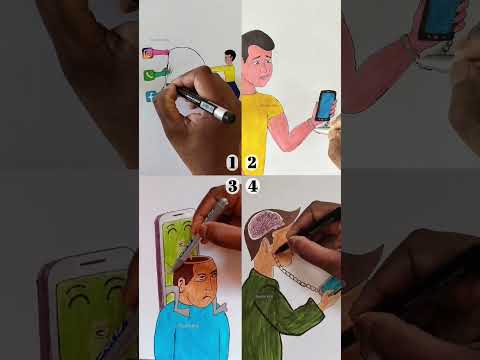 4 In 1 Using Too Much Mobile Spoils Your Life Shorts Youtubeshorts Art 