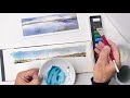 Reto/ pintar paisaje con acuarela de 3 euros. (Vídeo 2)