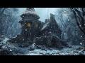 Warmlight Refuge of the Deep Snow Forest | Medieval Celtic Winter Ambience for Study, Focus & Relax