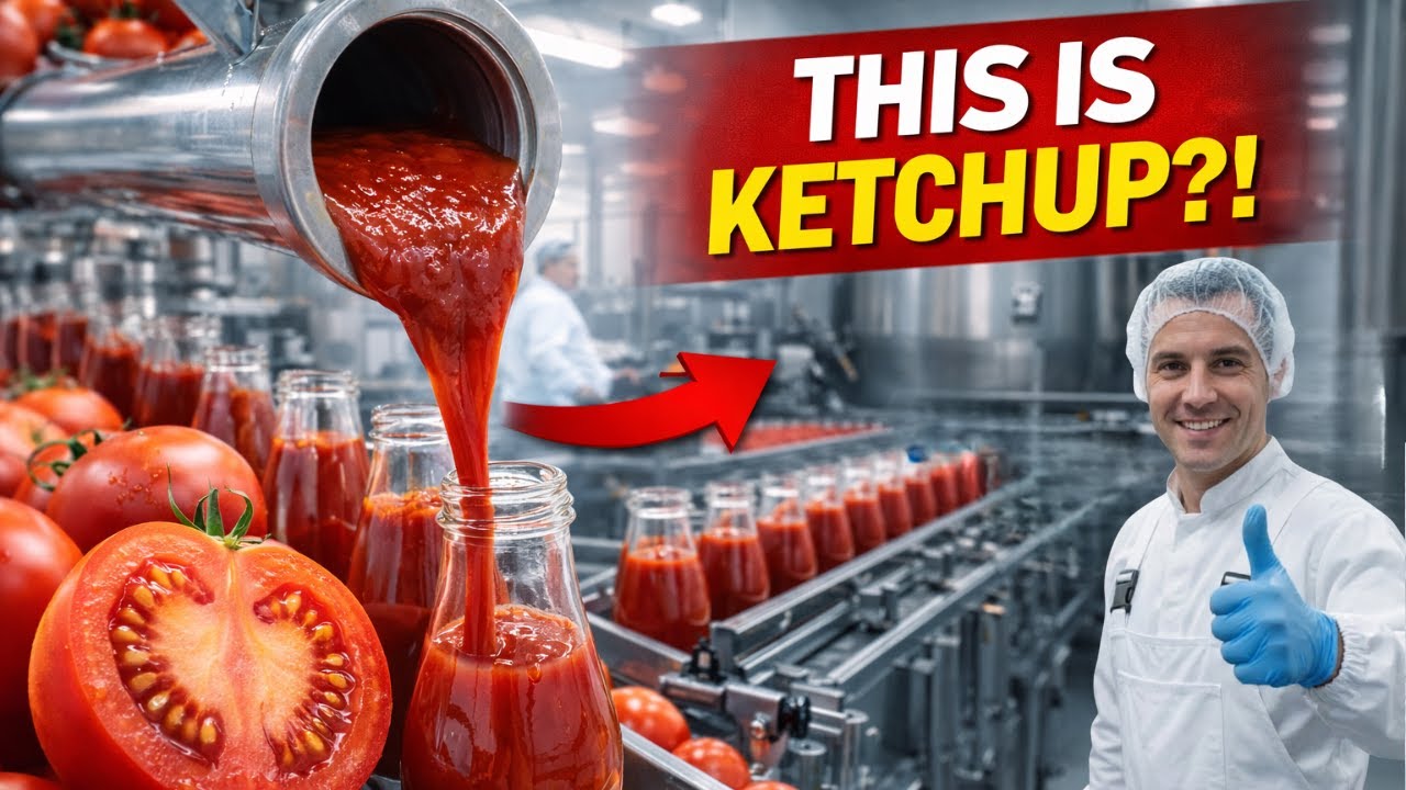 Inside the World’s Most Advanced Tomato Ketchup Factory | Full Process