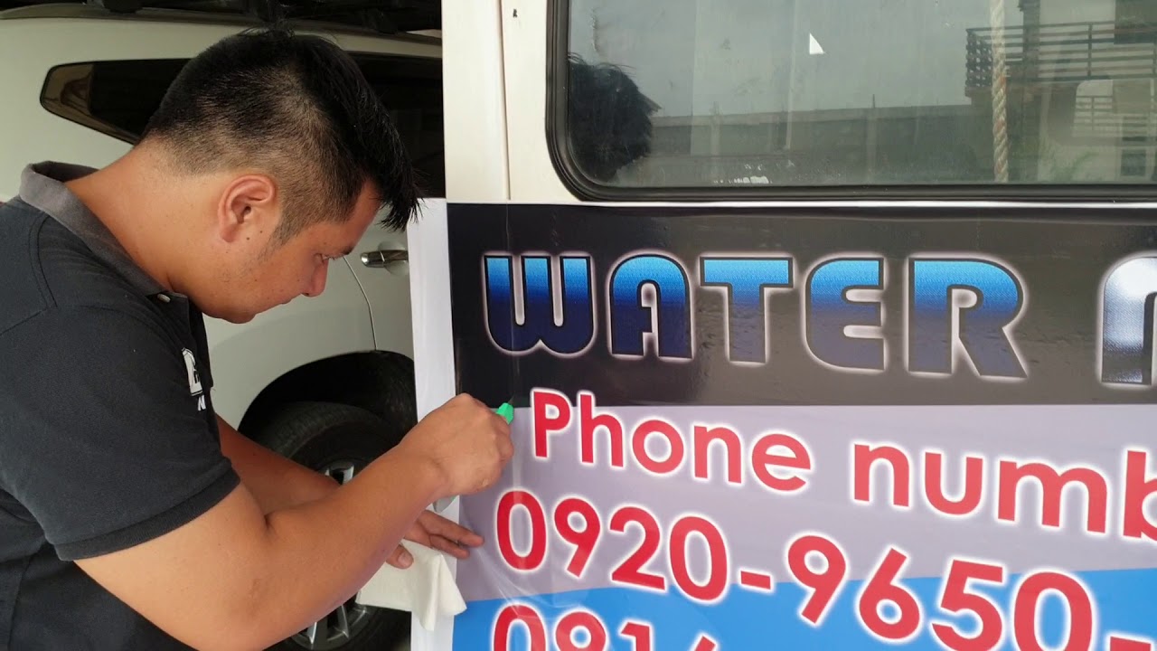 Sticker installation YouTube