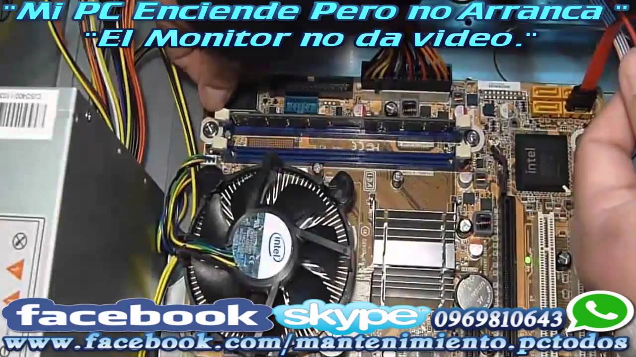 Mi Pc Enciende Pero No Da Imagen