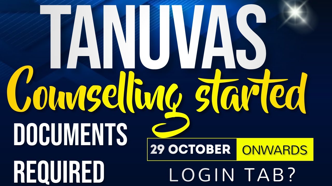 Tanuvas admission 2022 | 1st round counselling | Documents Required | next process update