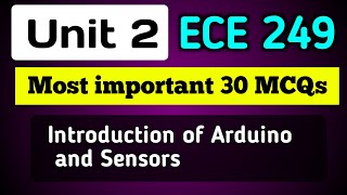Unit 2 - TOP 30 Most Important MCQs  || ECE 249 Mid Term Questions Practise