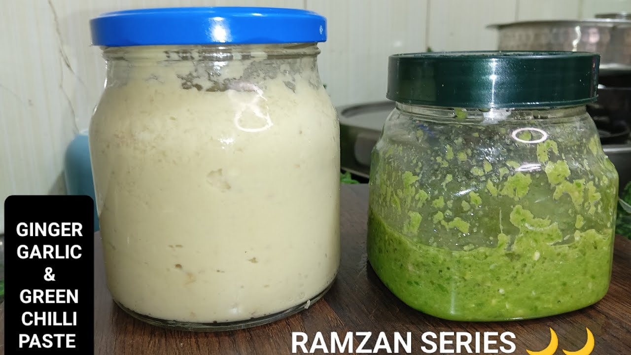 Ginger Garlic Green Chilli Paste recipe|How to Store Ginger Garlic Green Chilli Paste for Long time👌