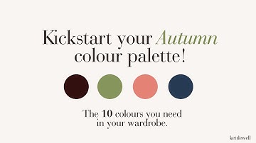 The Autumn Colour Palette | 10 colours you need if you’re an Autumn | Seasonal Colour Analysis