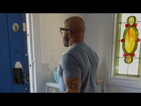 Larry opens the door!