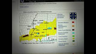 PDS tornado warning and shelter in place warning for Lamar county, MS