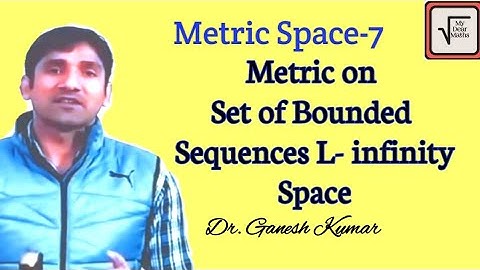 Metric Space Part 7 : Metric space of bounded sequences || l infinity Space || Metric Space Examples