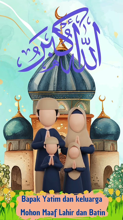 Video Ucapan Selamat Idul Fitri Versi Animasi #idulfitri #lebaran #gematakbir