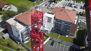 Montage grue à tour SAEZ par CEM Loc & Services