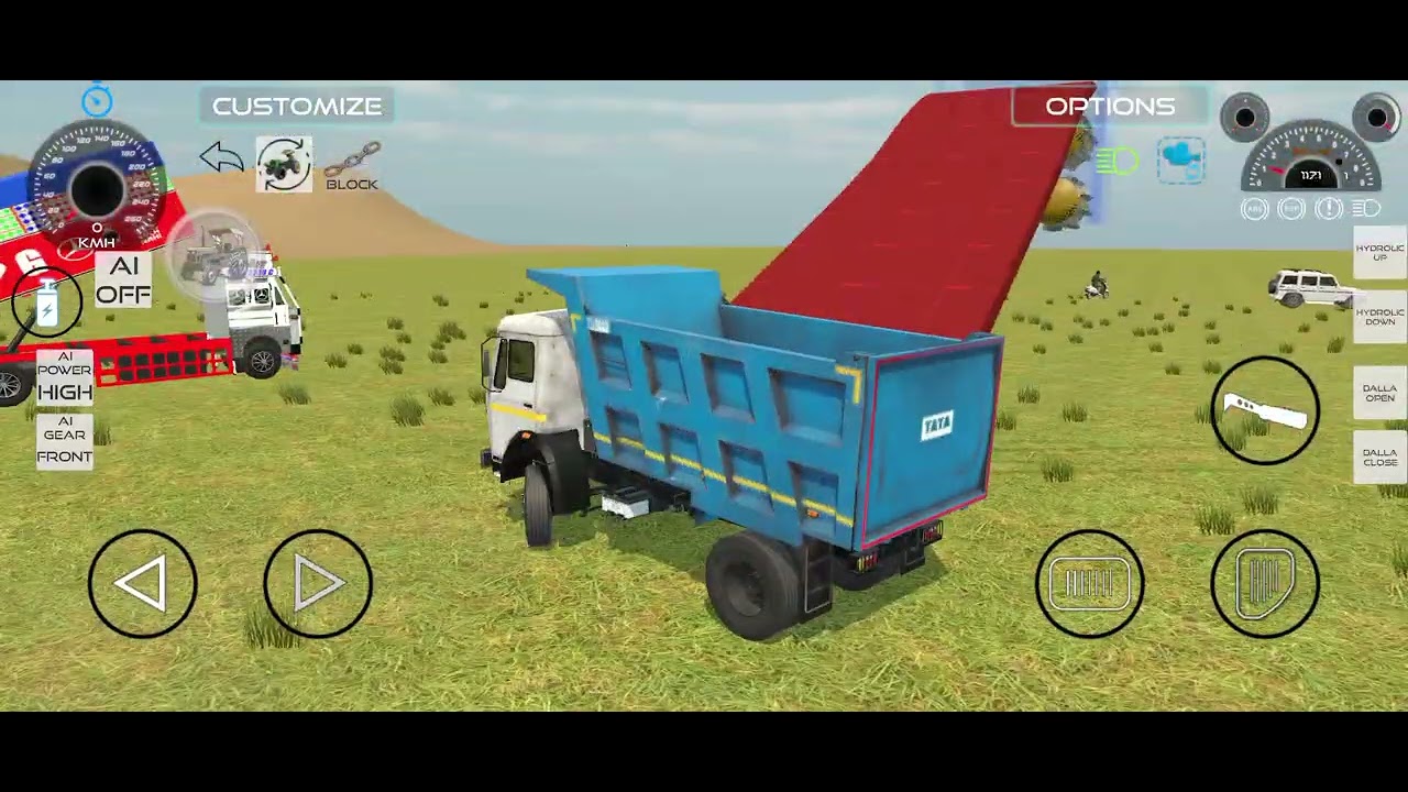 New Indian simulator truck dumper  car game play with village road 3D simulator car driving 