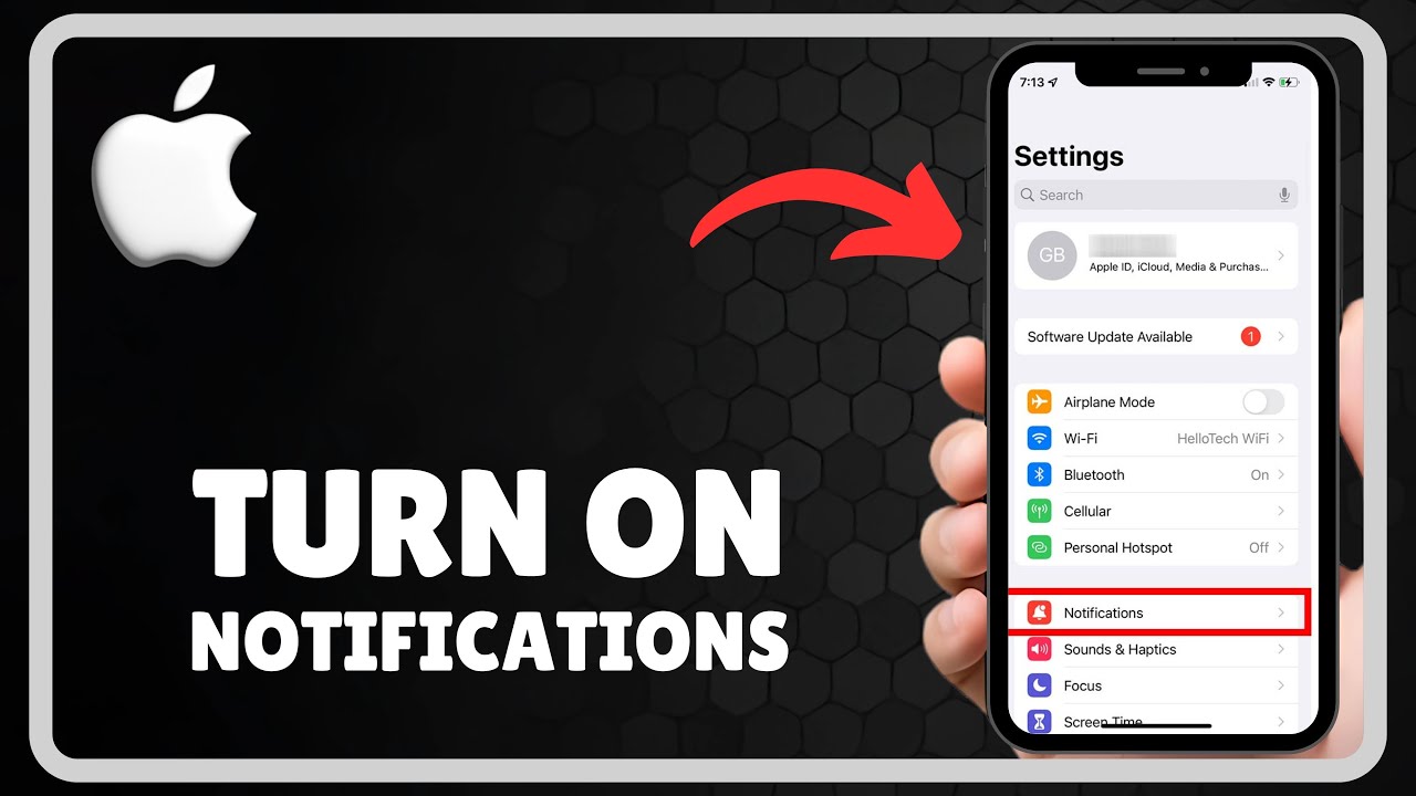How to TURN ON NOTIFICATIONS ON IPHONE - YouTube