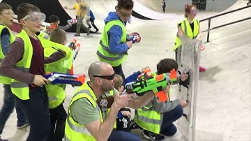 Foam Dart Thunder - Nerf War at Transgression Skate Park 11