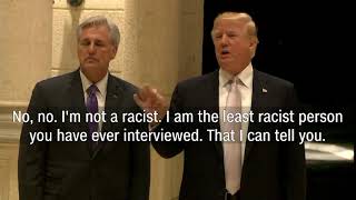 Trump: I'm not a racist