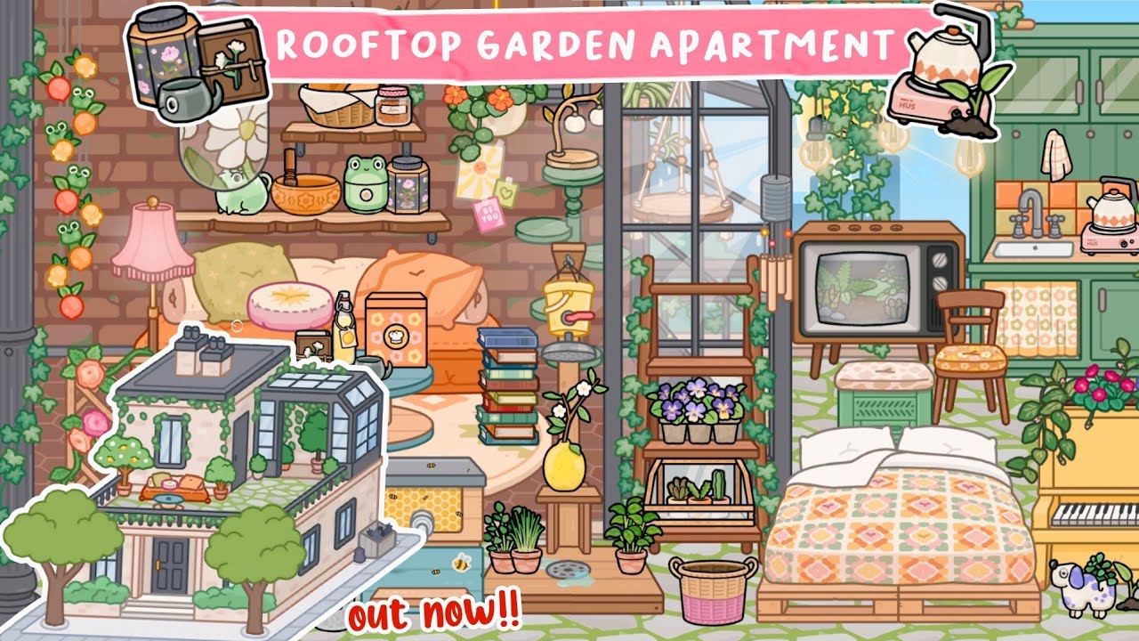 Toca Life World : NEW ROOFTOP GARDEN APARTMENT OUT NOW | TOCA BOCA ...