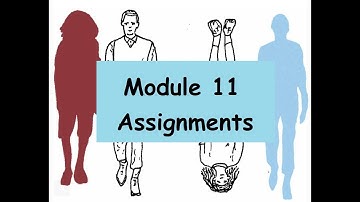 Module 11 Assignments