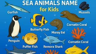Learn 14+ Rare Sea Animals Names for Kids | Ocean Animal Names in English | MiJuMu Shorts