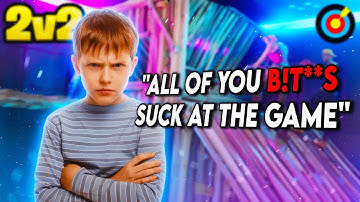 I Humbled This Disrespectful Kid - Fortnite 2v2 Piece Control