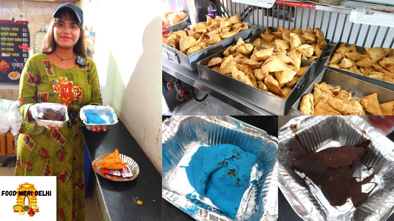 Special Blue color samosa for Rs 65/- only | Street food