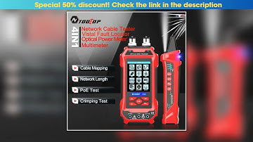TOOLTOP Network Cable Tester 4 in 1 Multifunction Fiber Optical Power Meter Visual Fault Locator