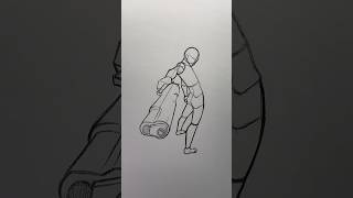How to draw a Dynamic Pose ⭐️Tutorial⭐️ #howtodraw #draw #drawing #sketch #art #tutorial #shorts
