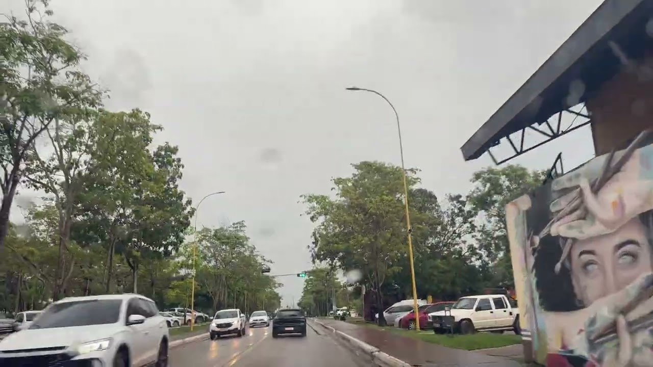 Immersive POV Driving in Tropical Rain | Windshield Wipers, Road Ambience & Calm Return Home