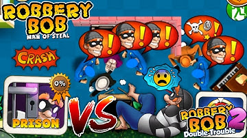 Robbery Bob - Prison vs Robbery Bob 2 Gameplay Walkthrough Ep 54