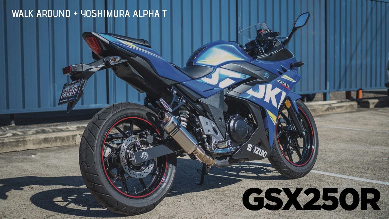 Walk Around Suzuki GSX250R - Yoshimura Alpha T - YouTube