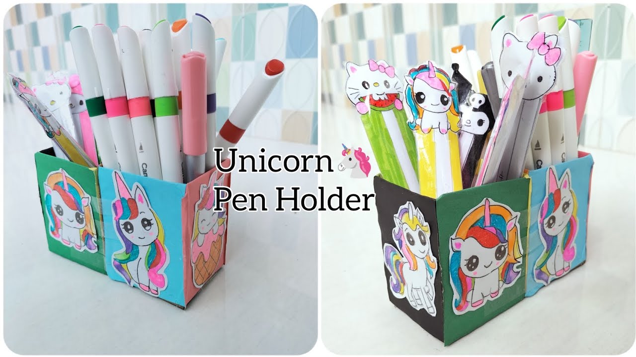 DIY Pen Holder Organizer || How to make pencil holder || pen stand ...